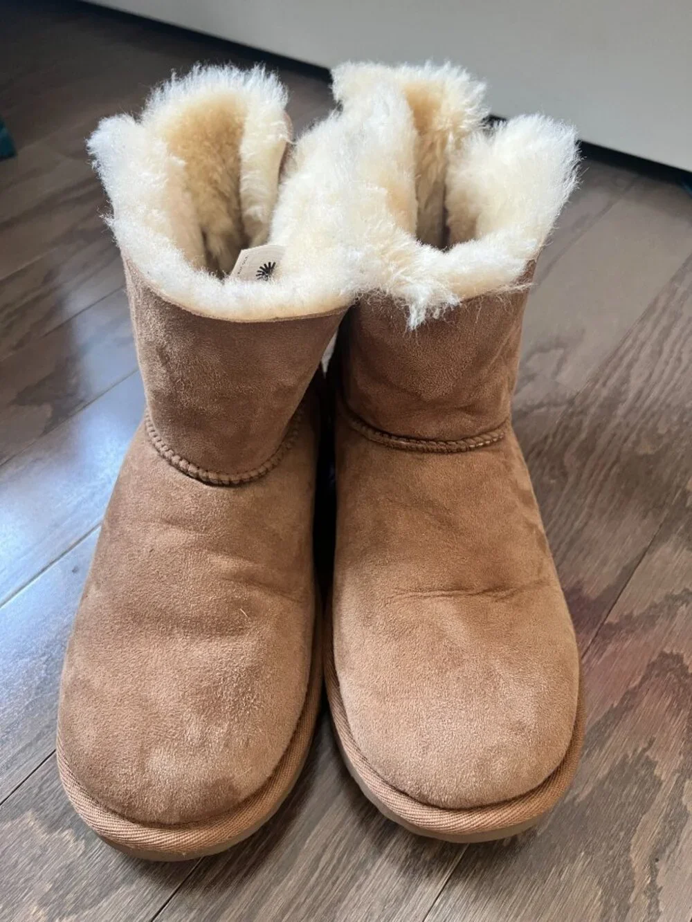 UGG Mini Bailey Bow II Boots – Chestnut –NWOT